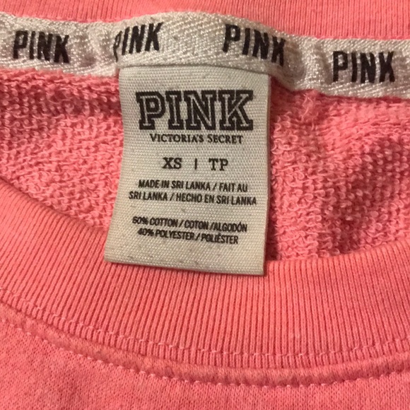 PINK SWEATSHIRT WITH LEOPARD PRINT LETTERING, XS - Picture 6 of 10